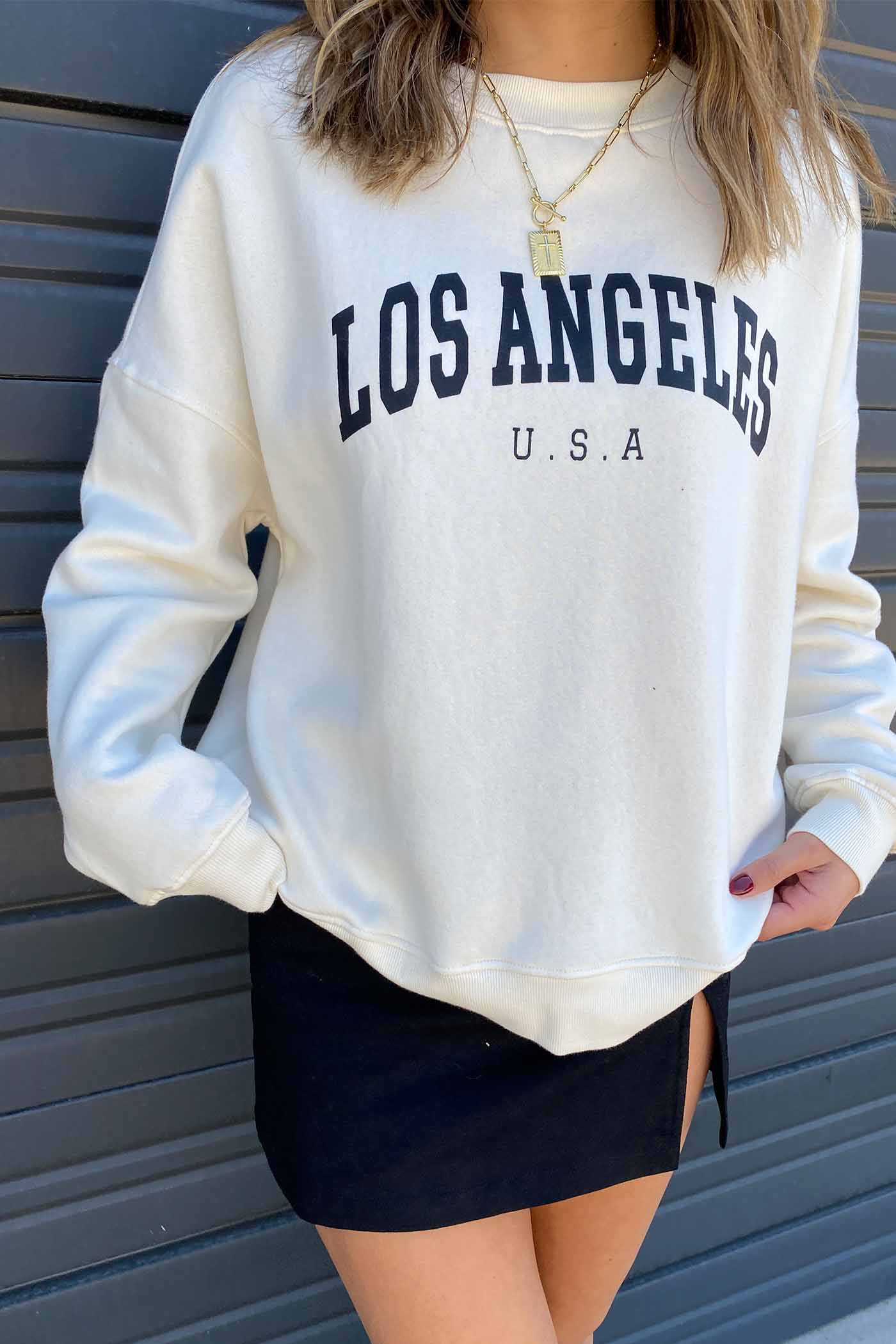 Los Angeles Graphic Crew Sweater