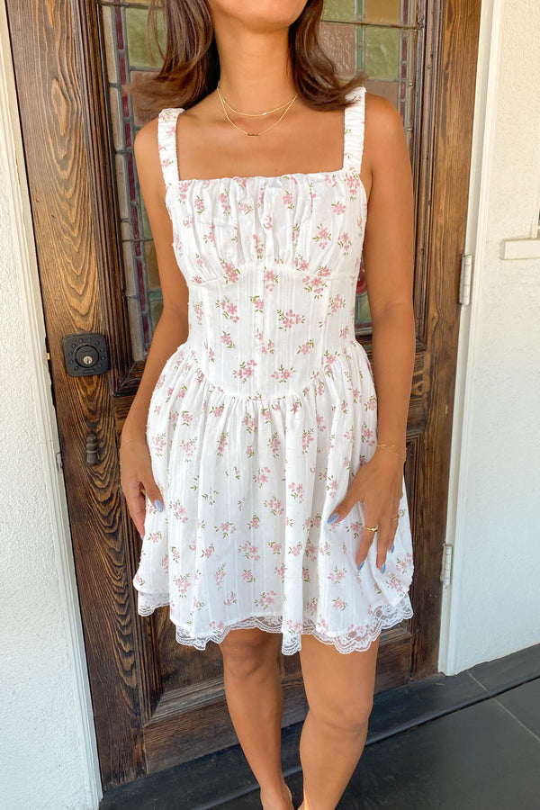Floral Corset Mini Dress
