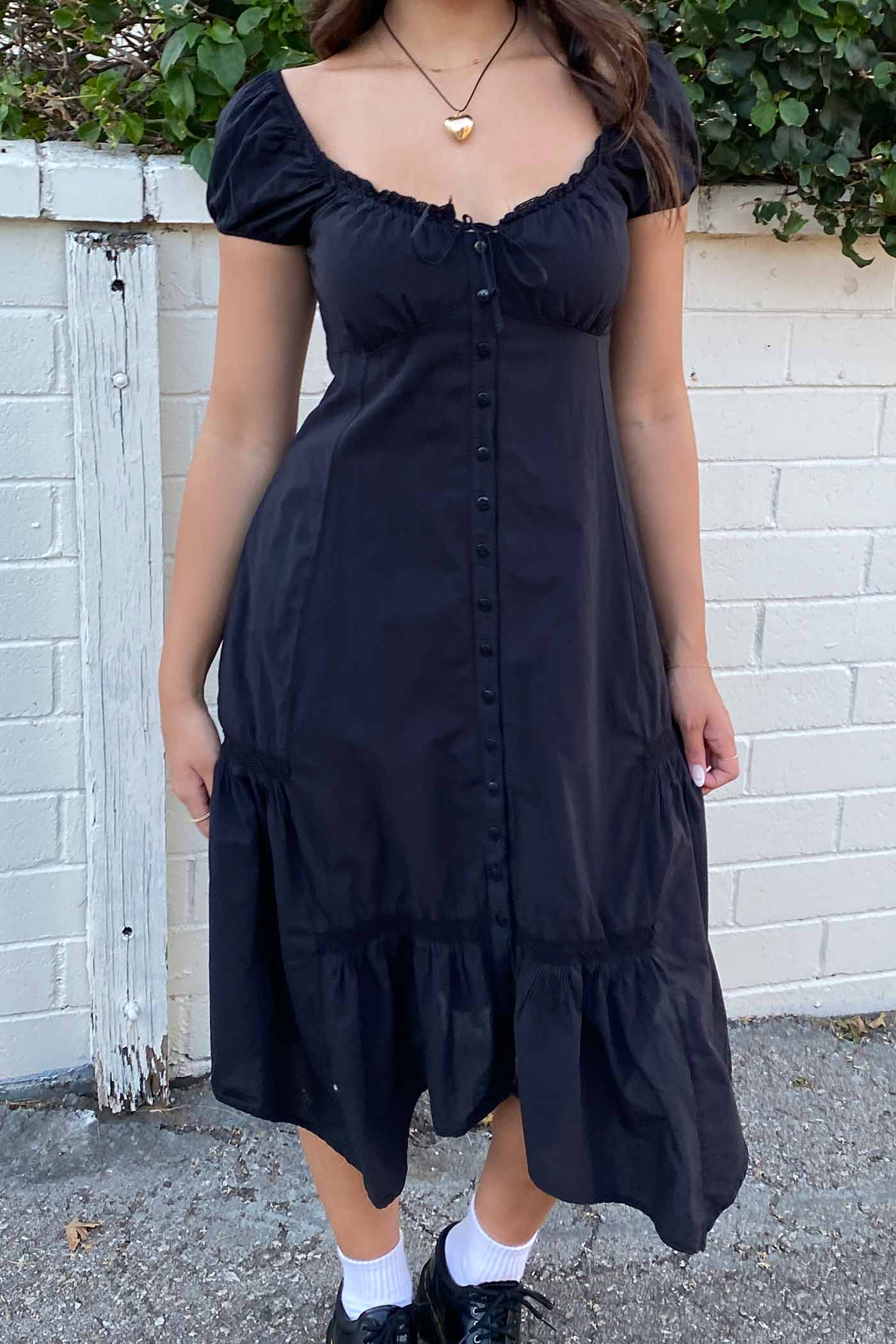 Midi Peasant Dress