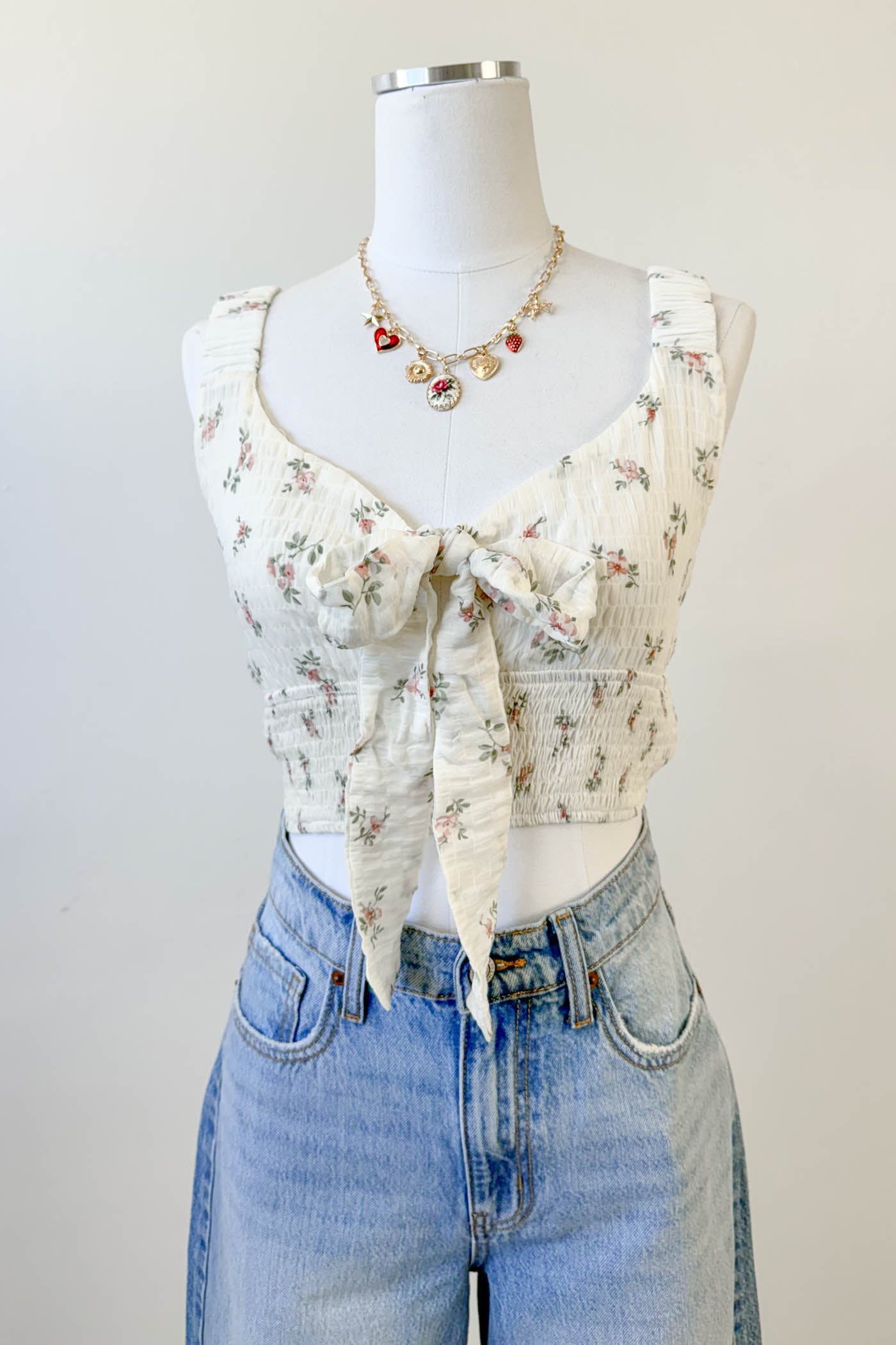 Front Tie Sleeveless Top