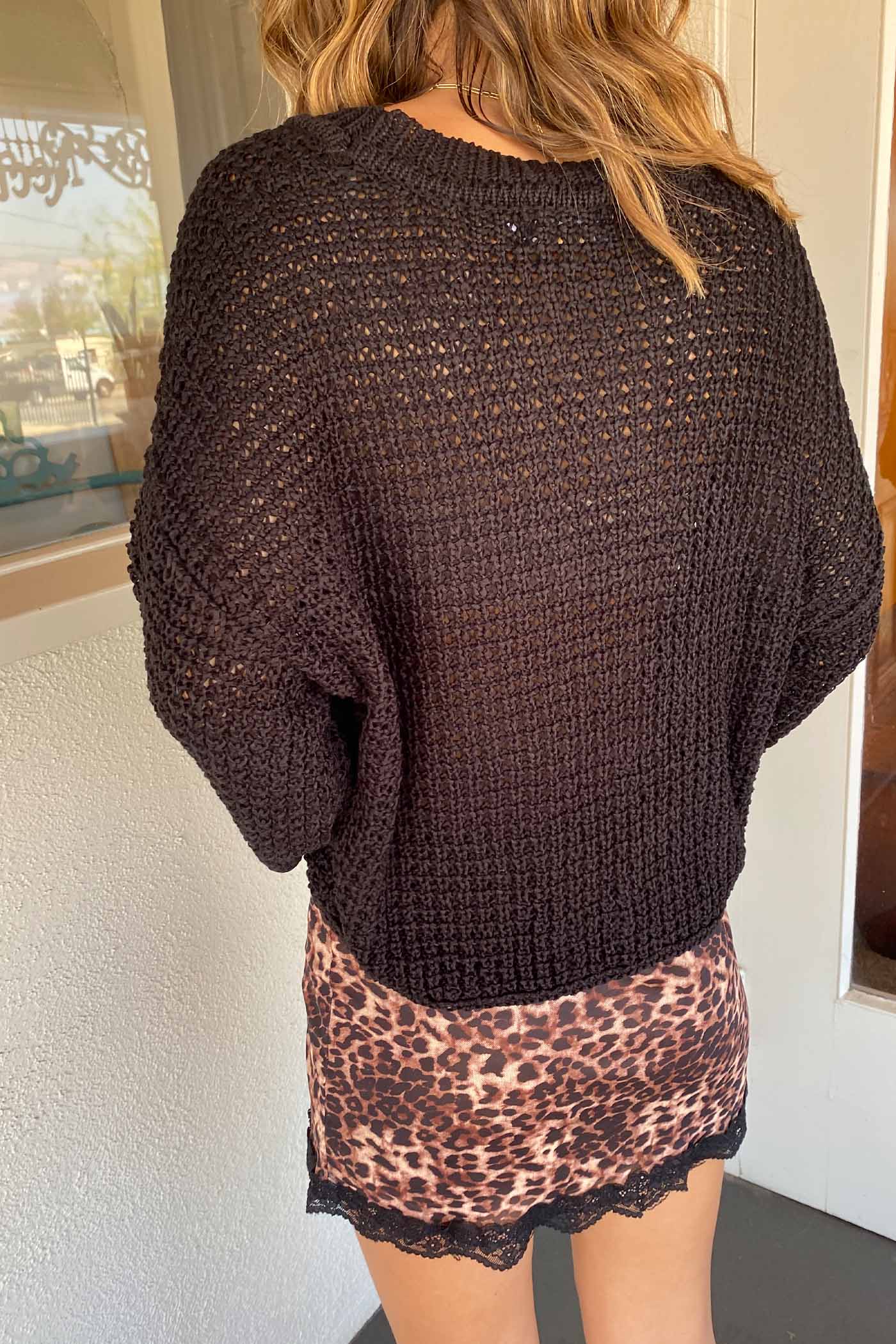 Mesh Knit Sweater