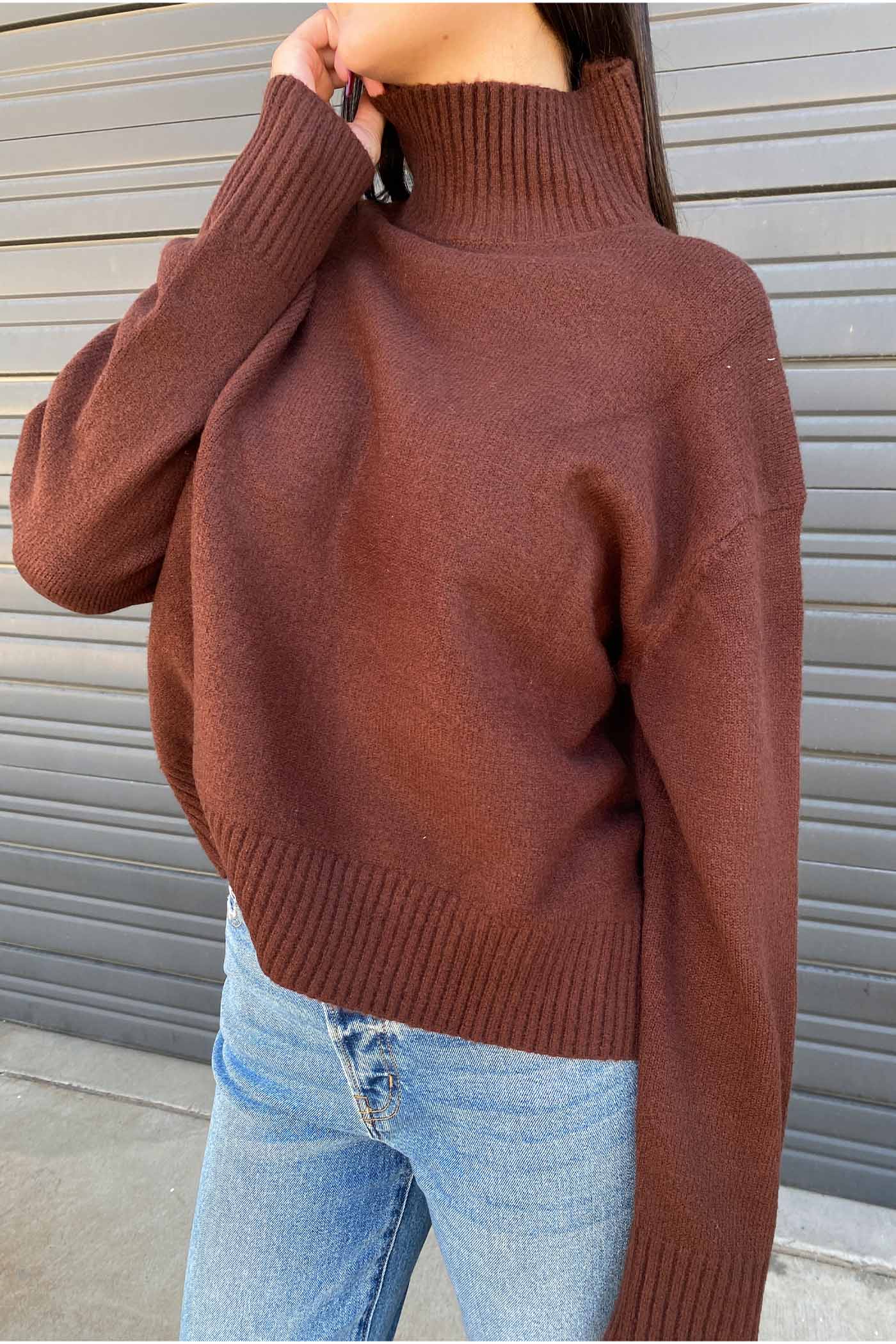 Mock Neck Sweater by For Good