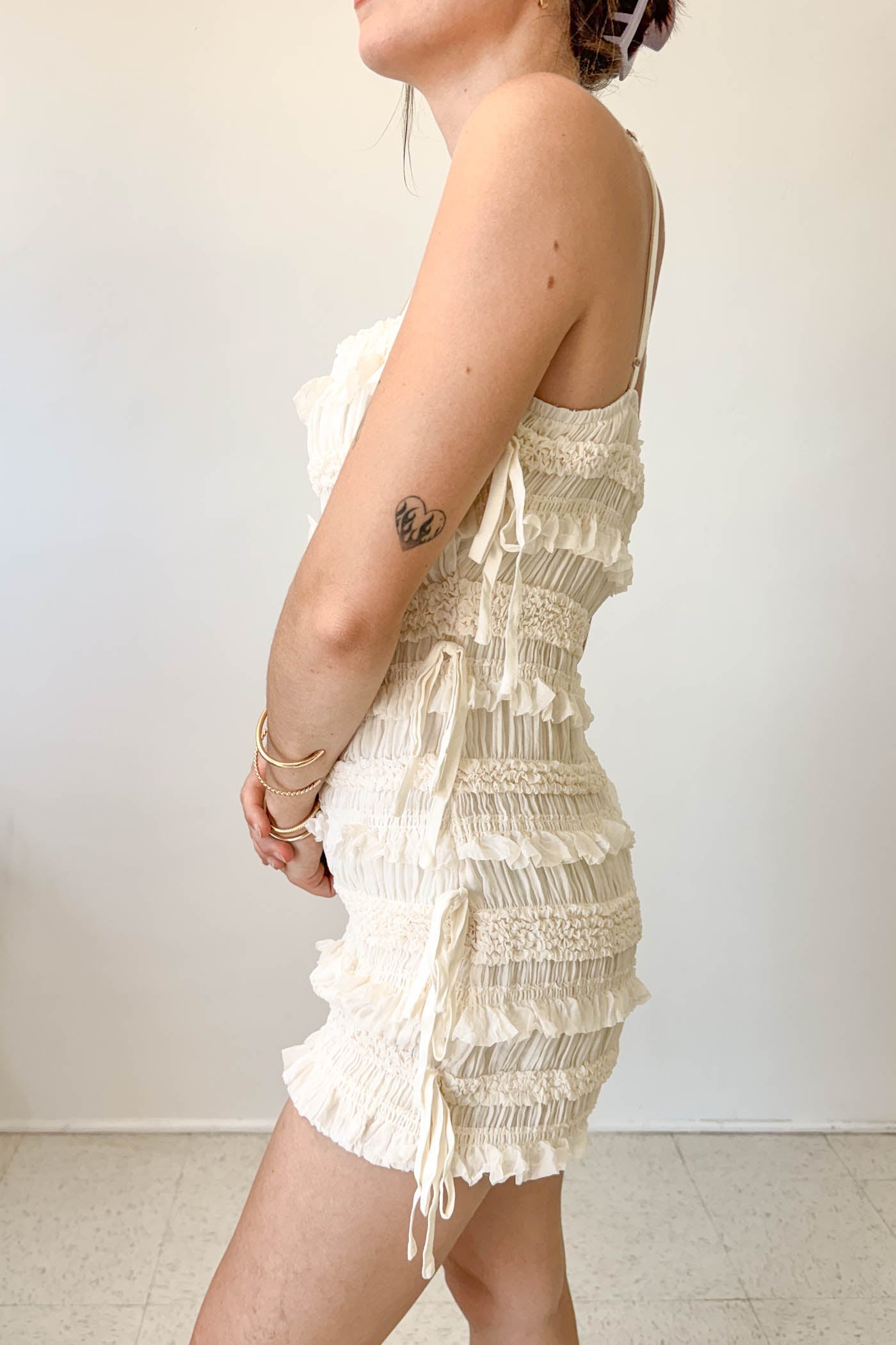 Ruffled Cami Romper