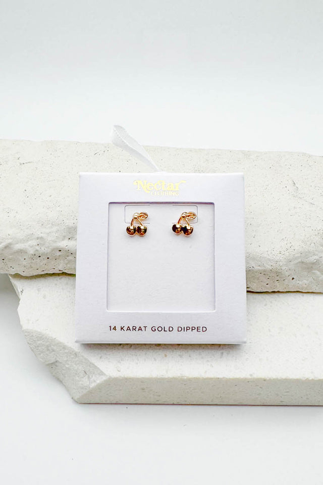 Cherry Stud Earrings