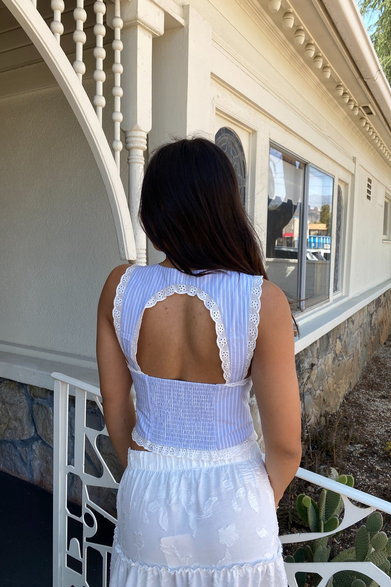 Eyelet Corset Top