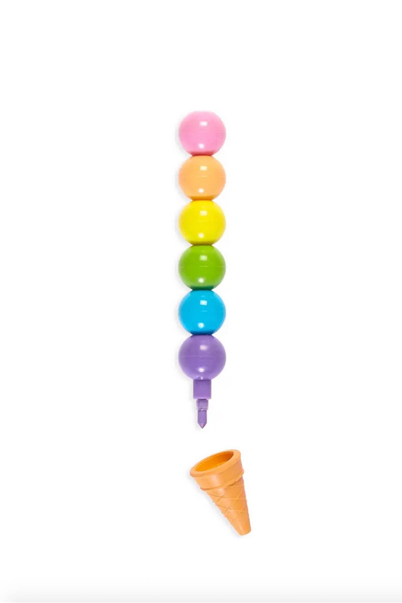 Rainbow Scoops Vanilla Scented Stacking Eraseable Crayons