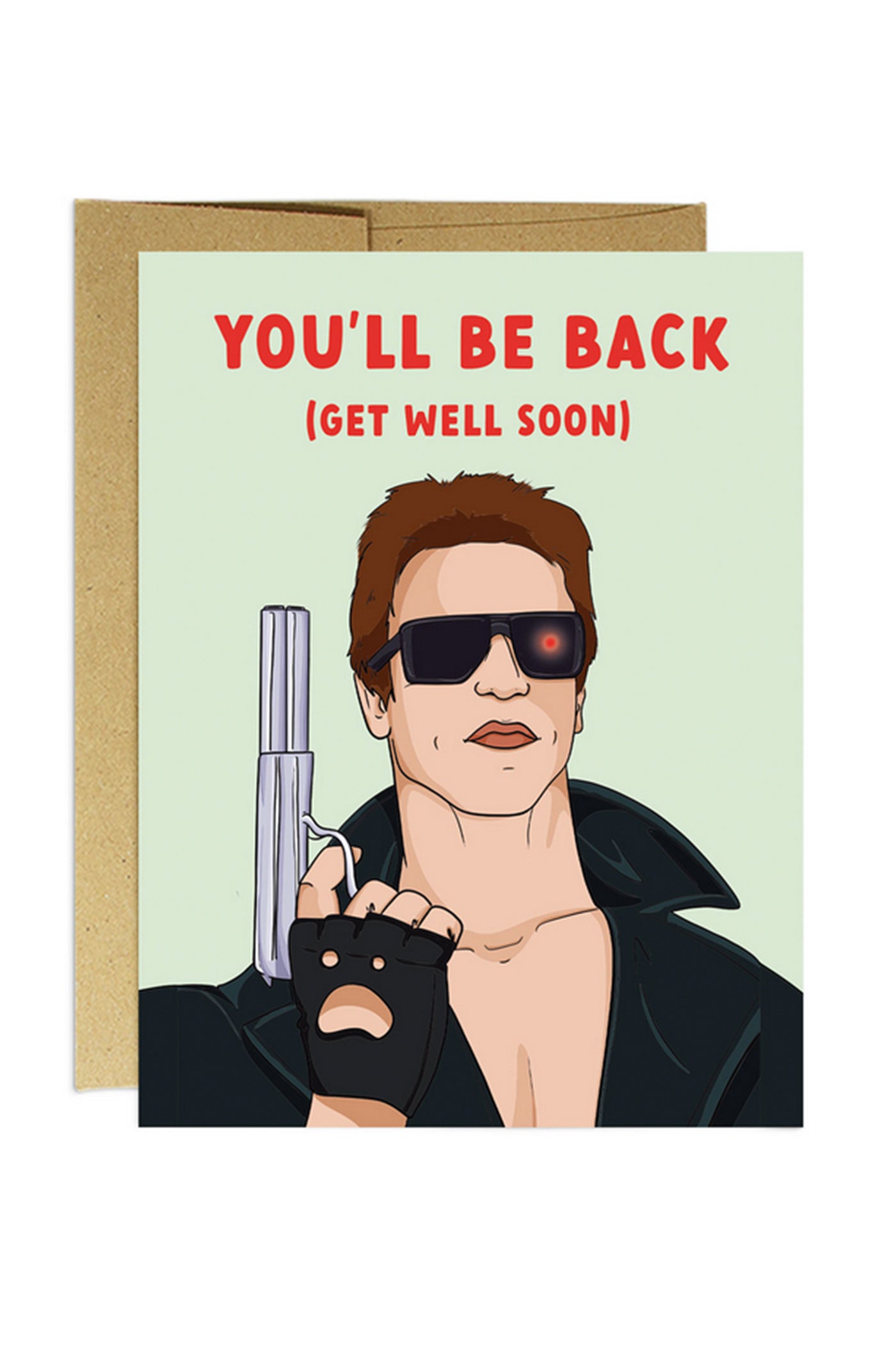 Terminator Get Well Card by Party Mountain Paper Co.