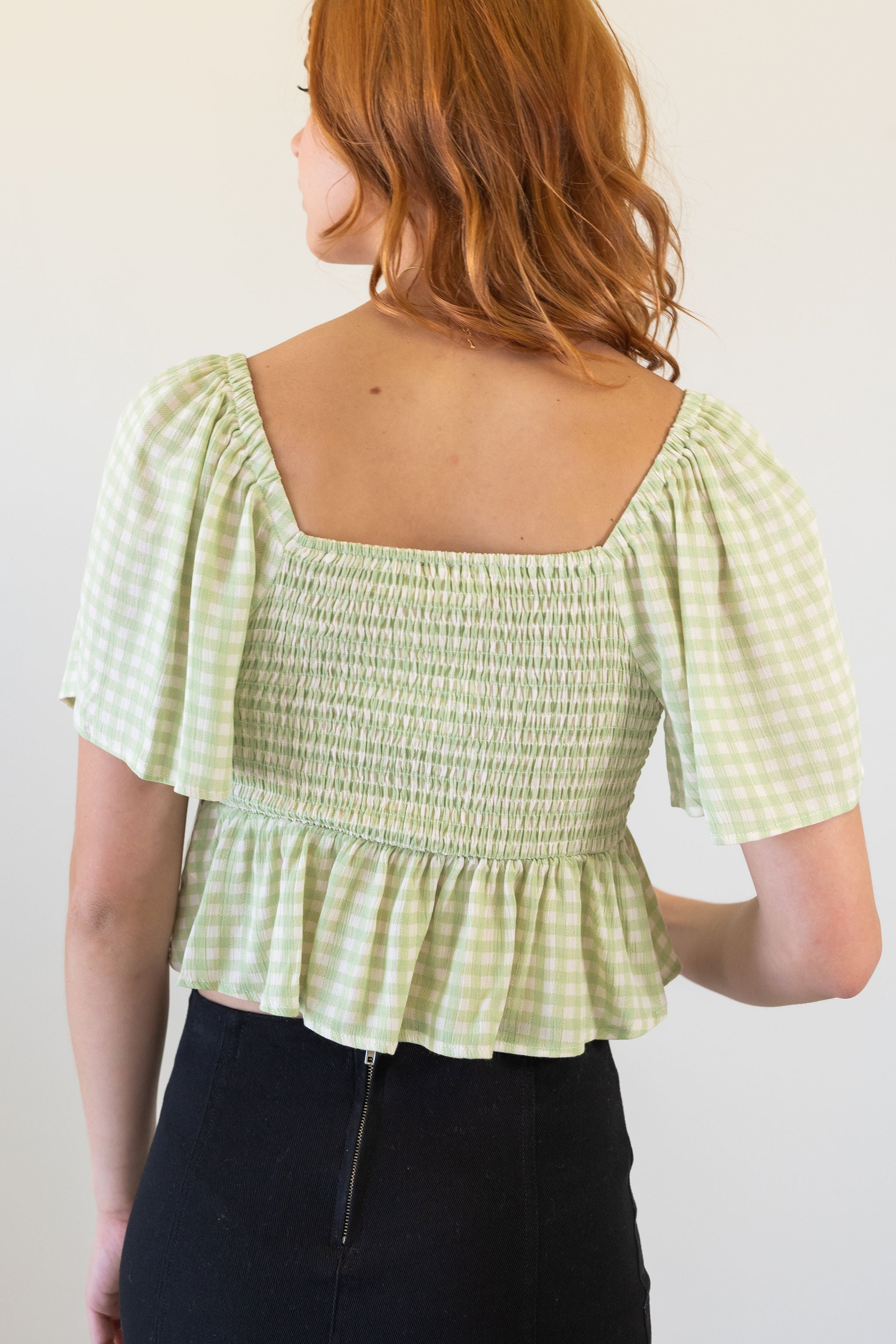 Every Moment Checker Crop Top