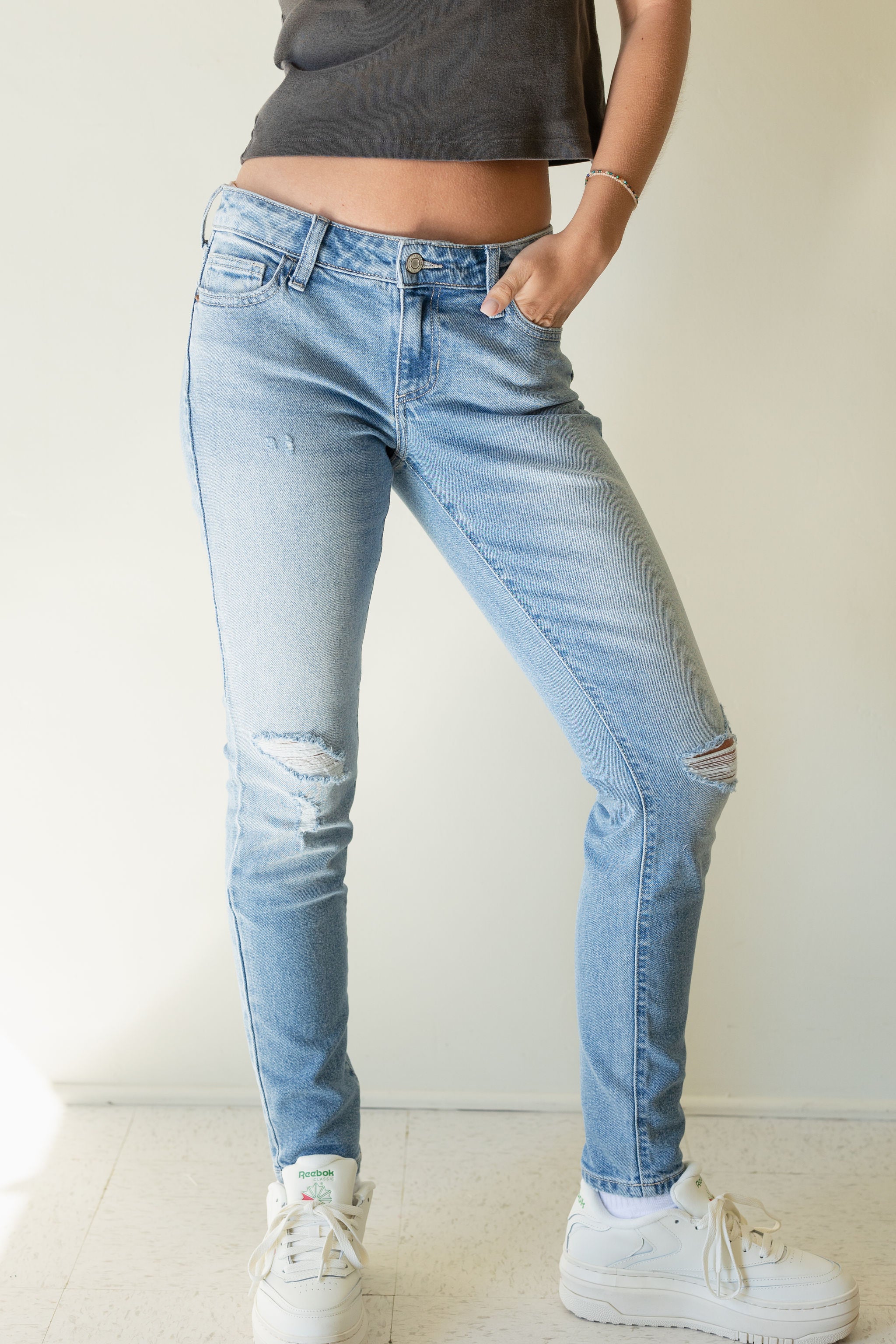 Low Rise Skinny Jeans by Nectar Premium Denim