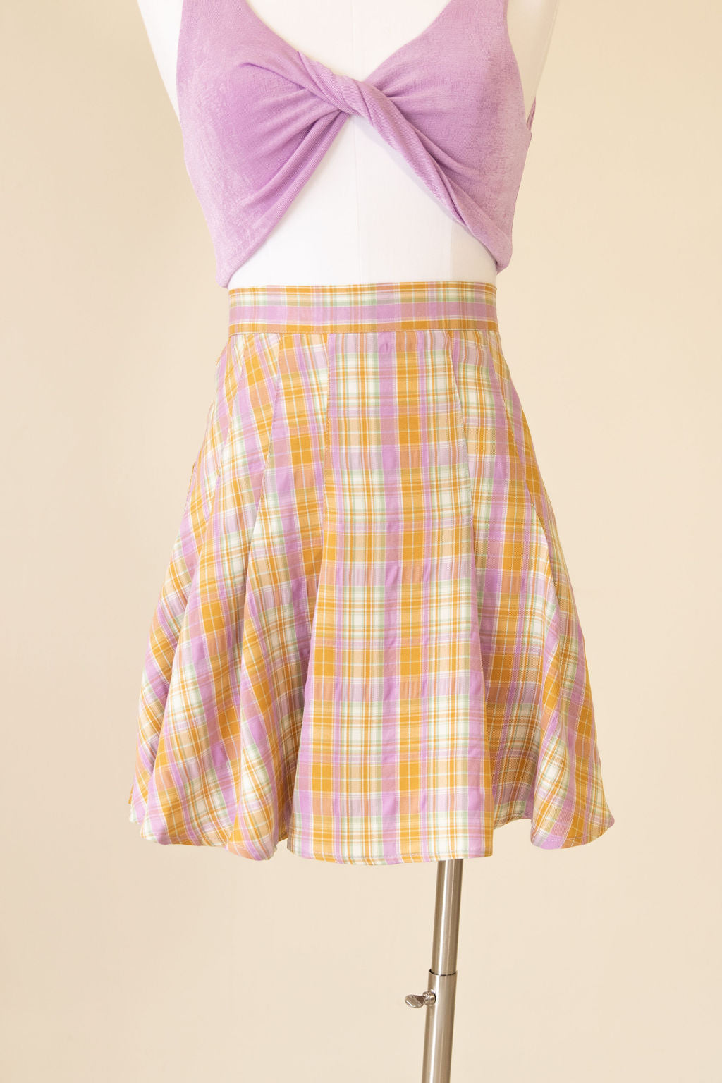 Tempt Me Plaid Mini Skirt