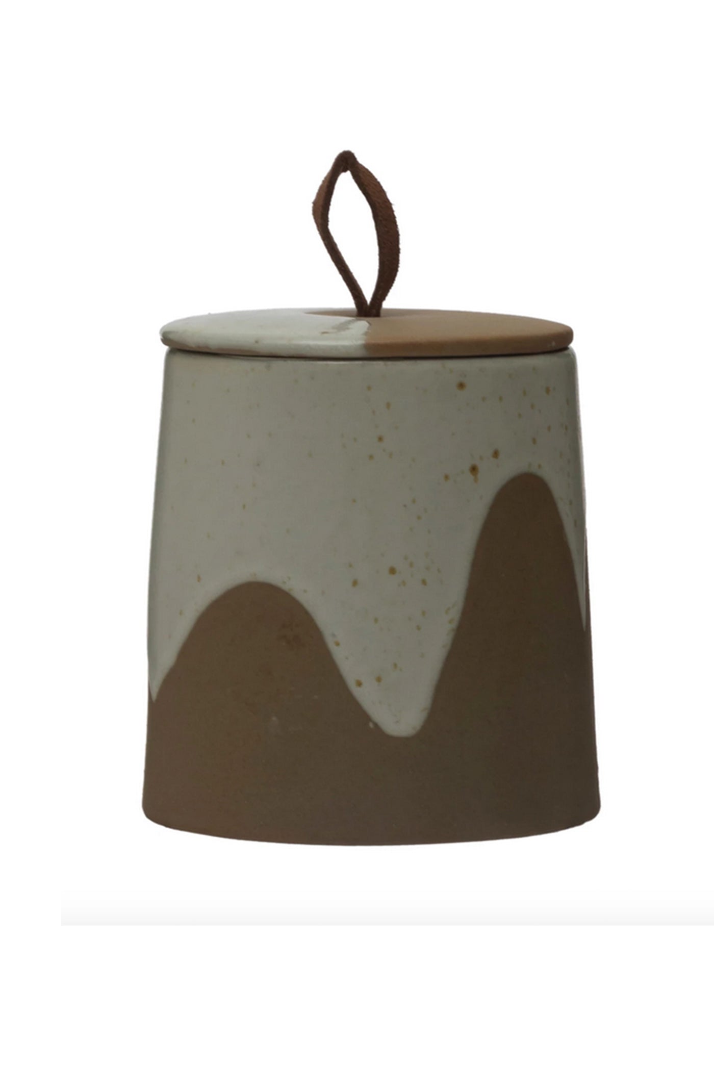 Stoneware Canister with Loop Handle