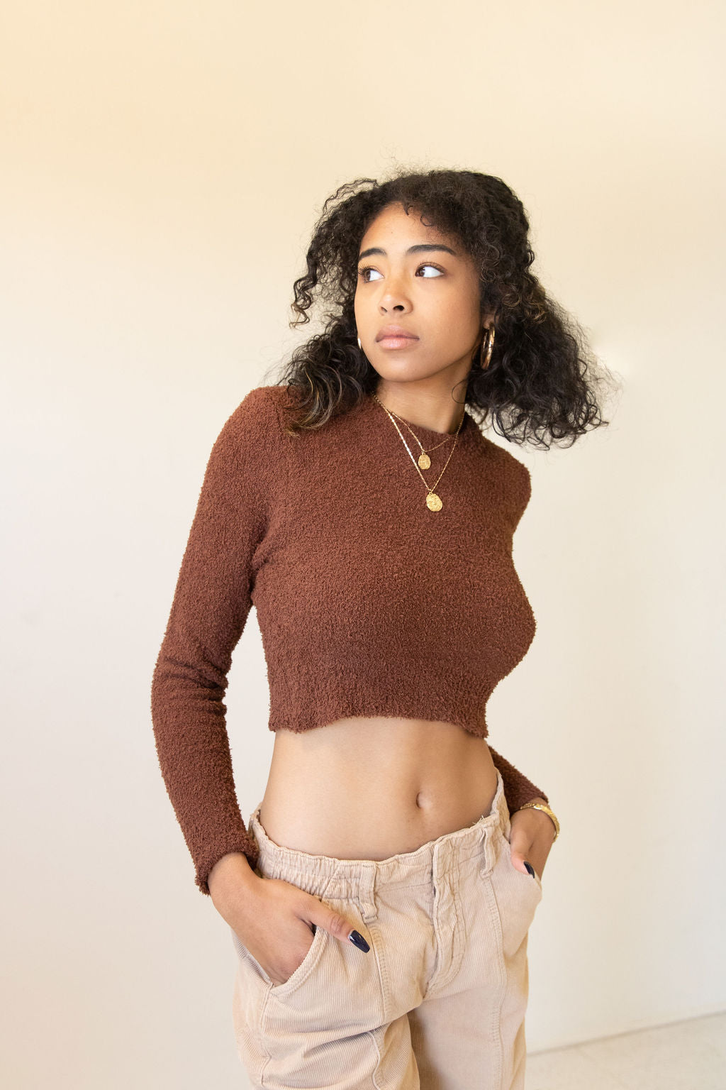 Dreaming On Puffy Crop Sweater