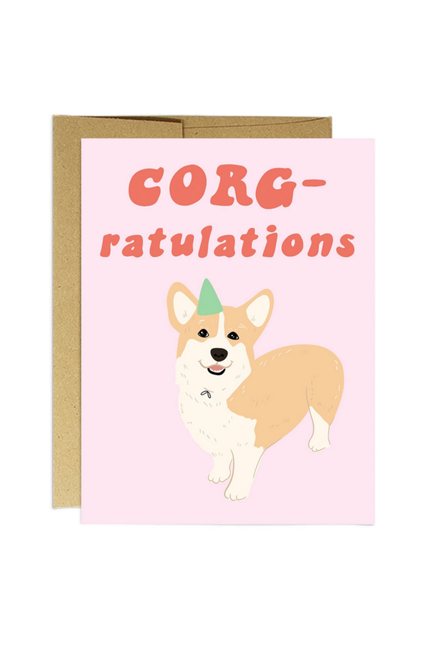 CORG-ulations Greeting Card by Party Mountain Paper Co.