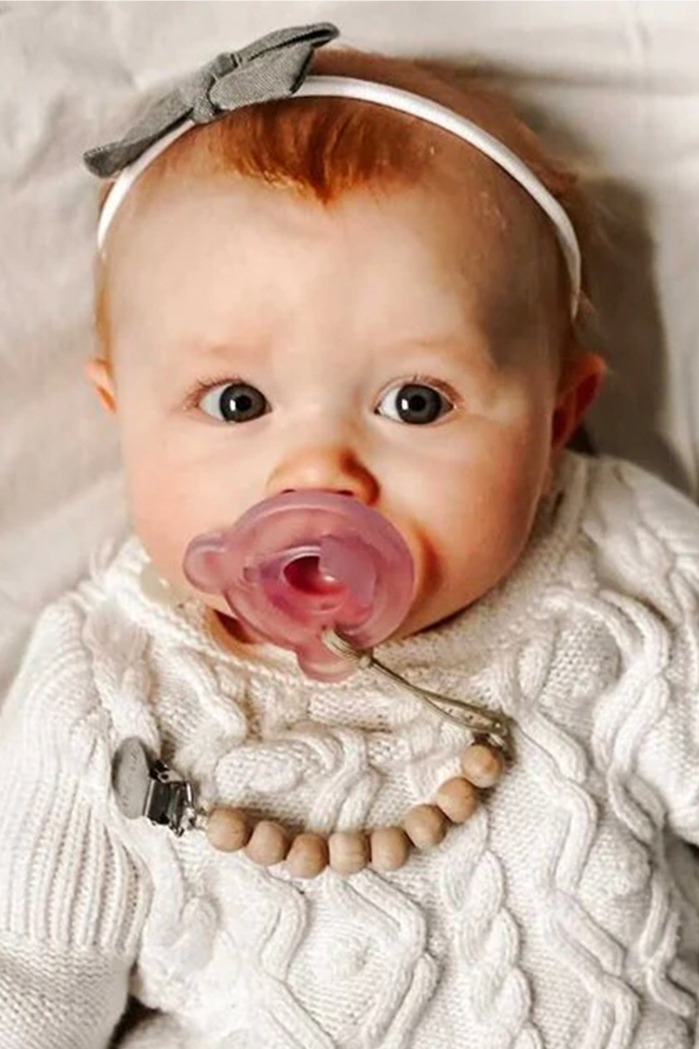 Beaded Baby Pacifer Clip Holder by Ali + Oli