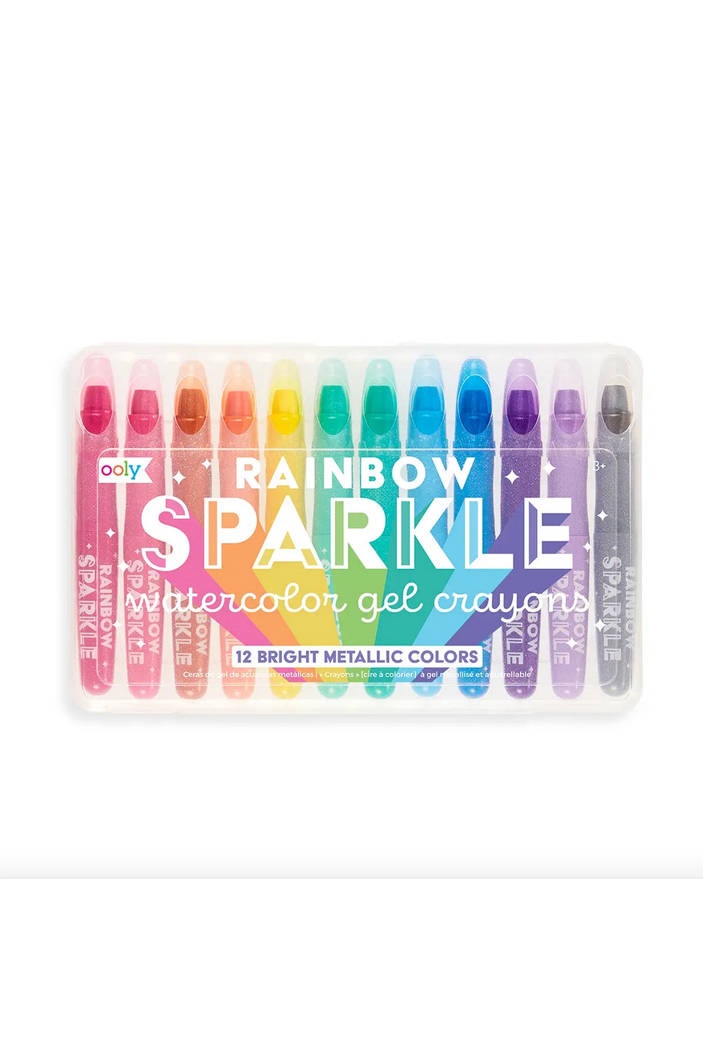 Rainbow Sparkle Metallic Gel Crayons by Nectar Kids
