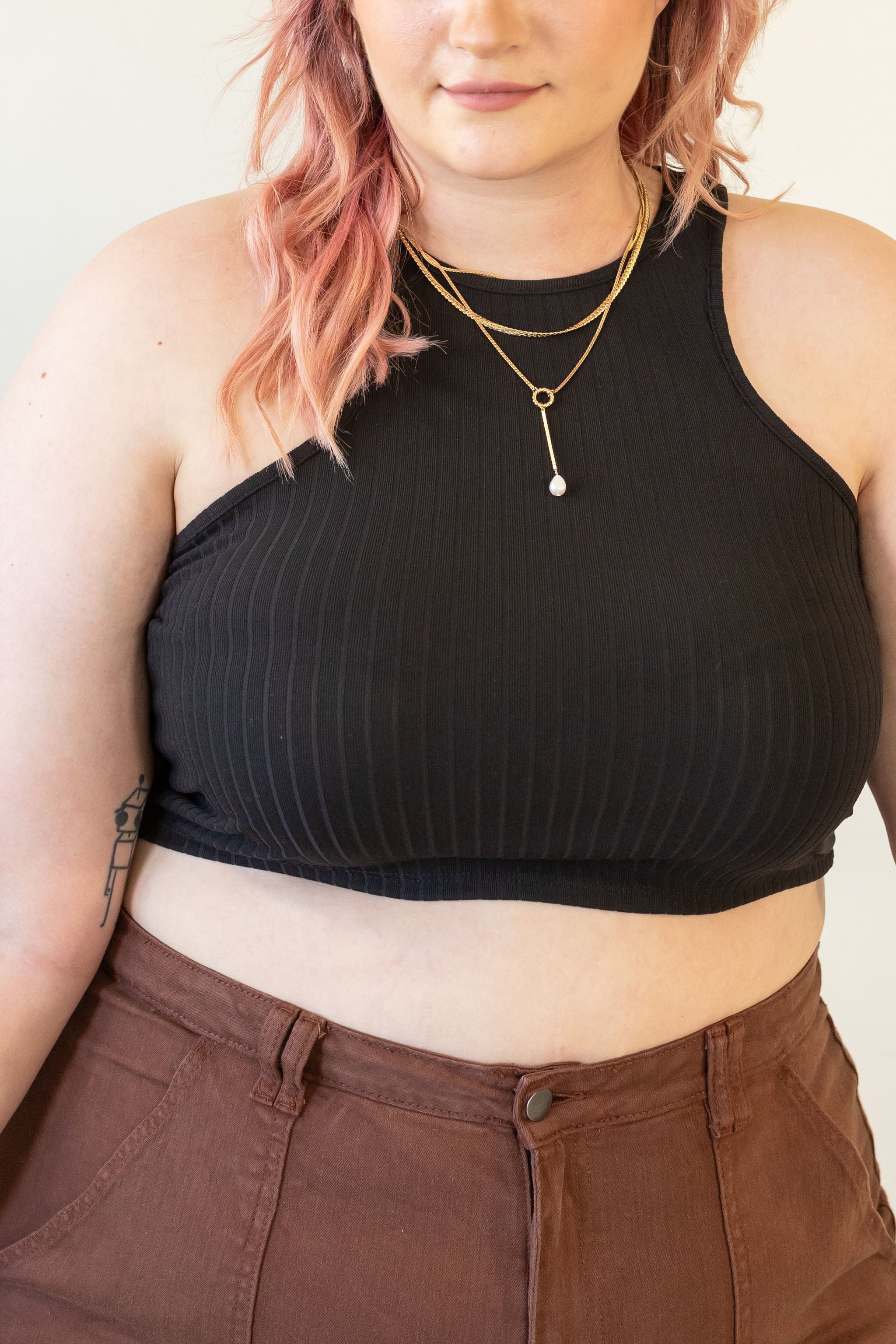 Save Me Sleeveless Crop Top by Nectar Curve