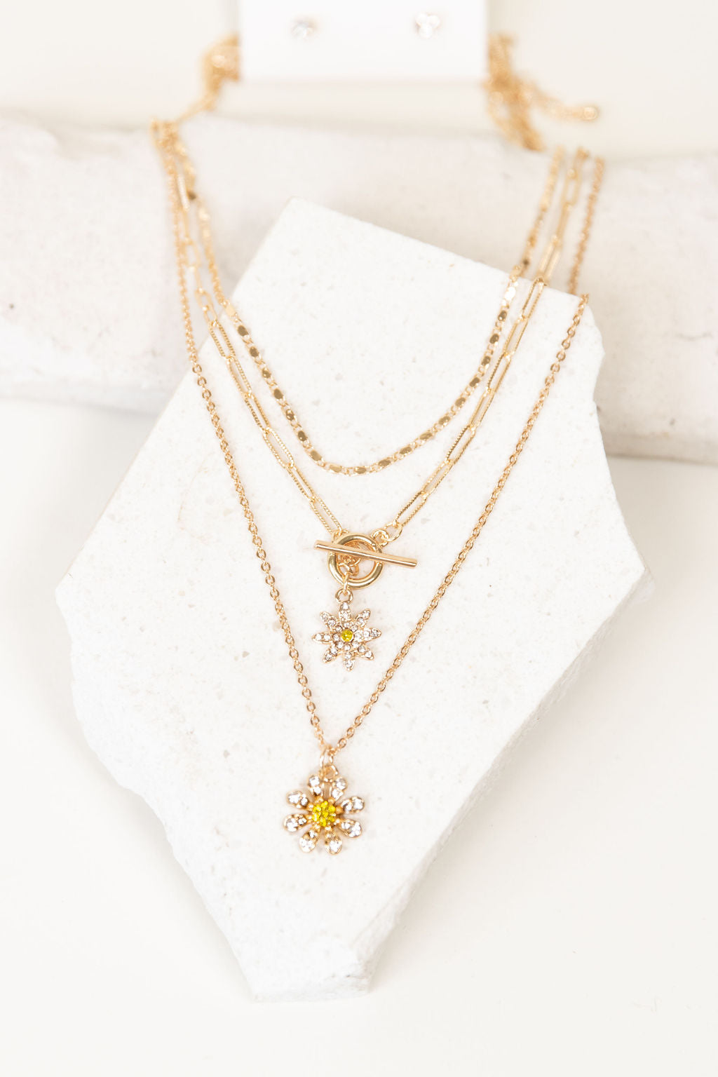 Daisy Chain Layered Necklace