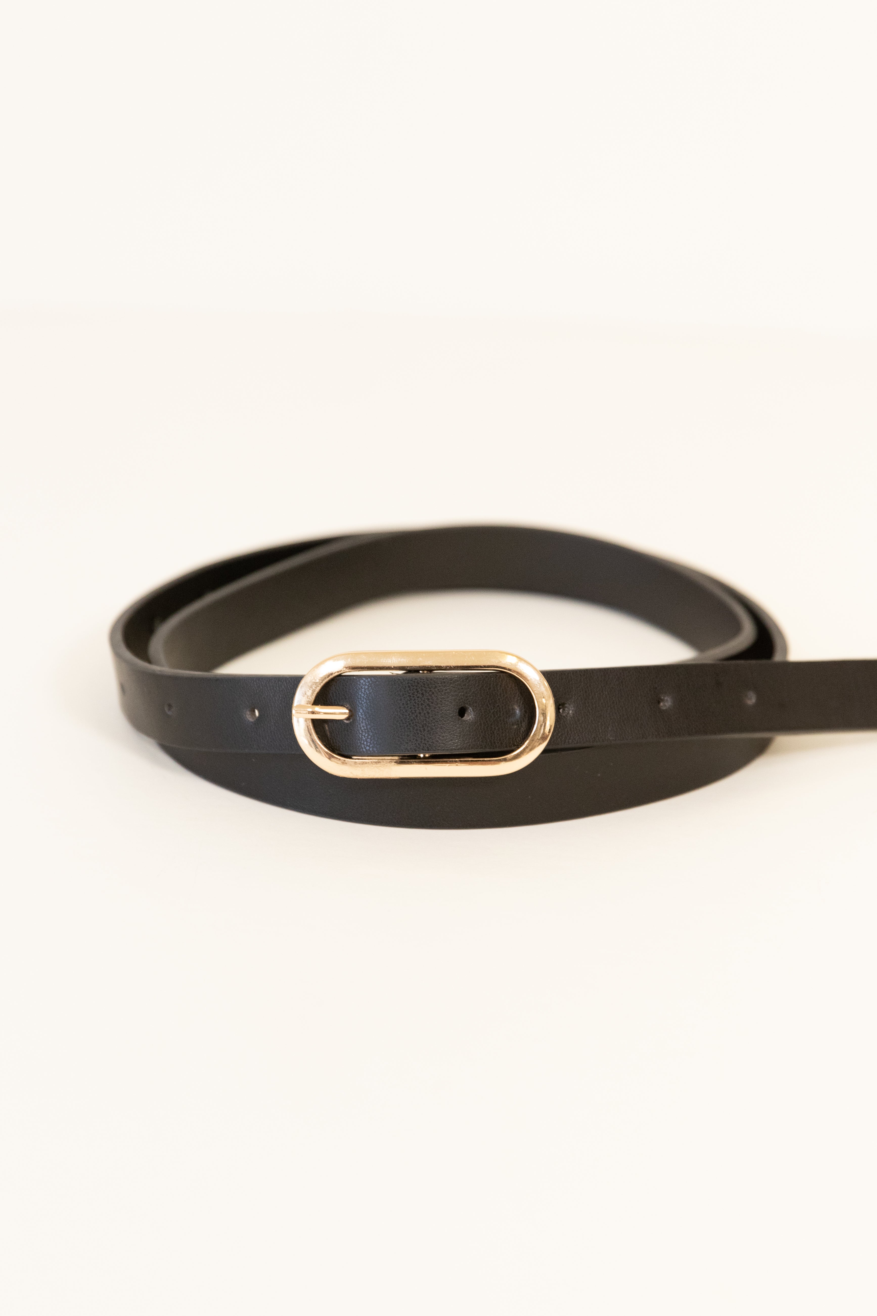 Metal Oval Buckle Belt