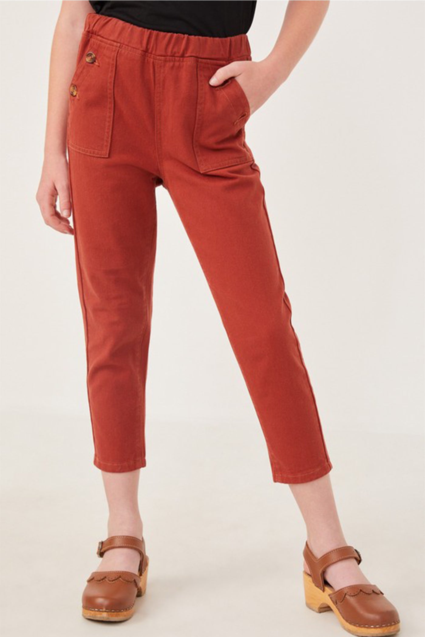  Cropped Twill Kids Pants