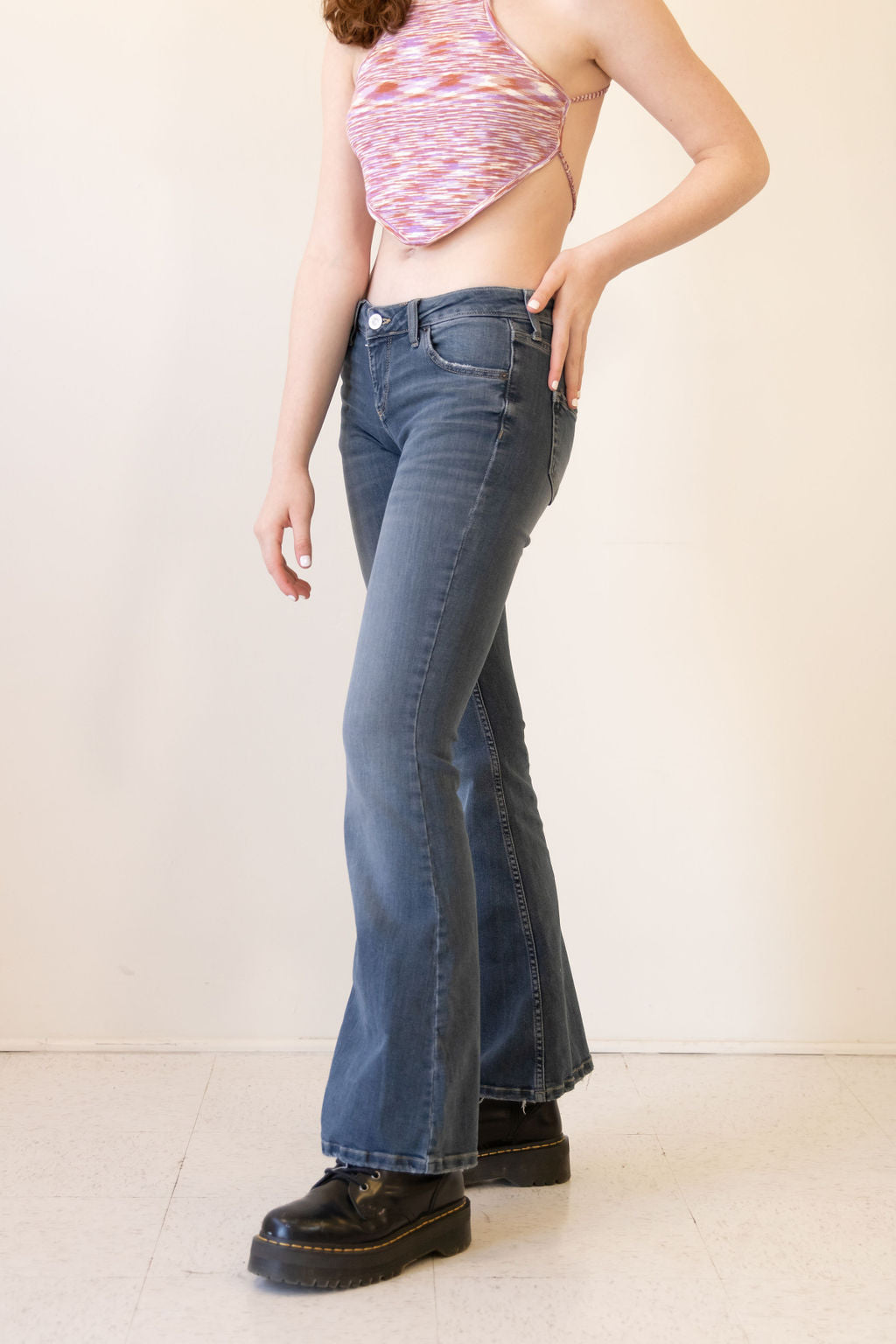 Low Rise Flare Jeans by BDG