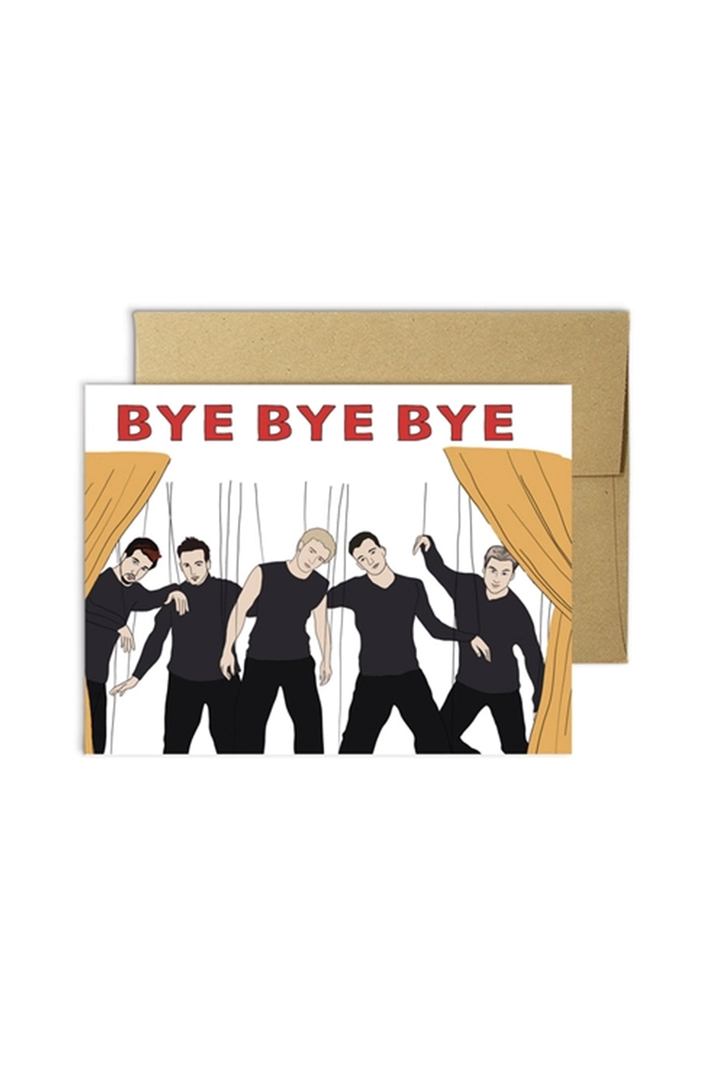Bye Bye Bye Greeting Card by Party Mountain Paper Co.
