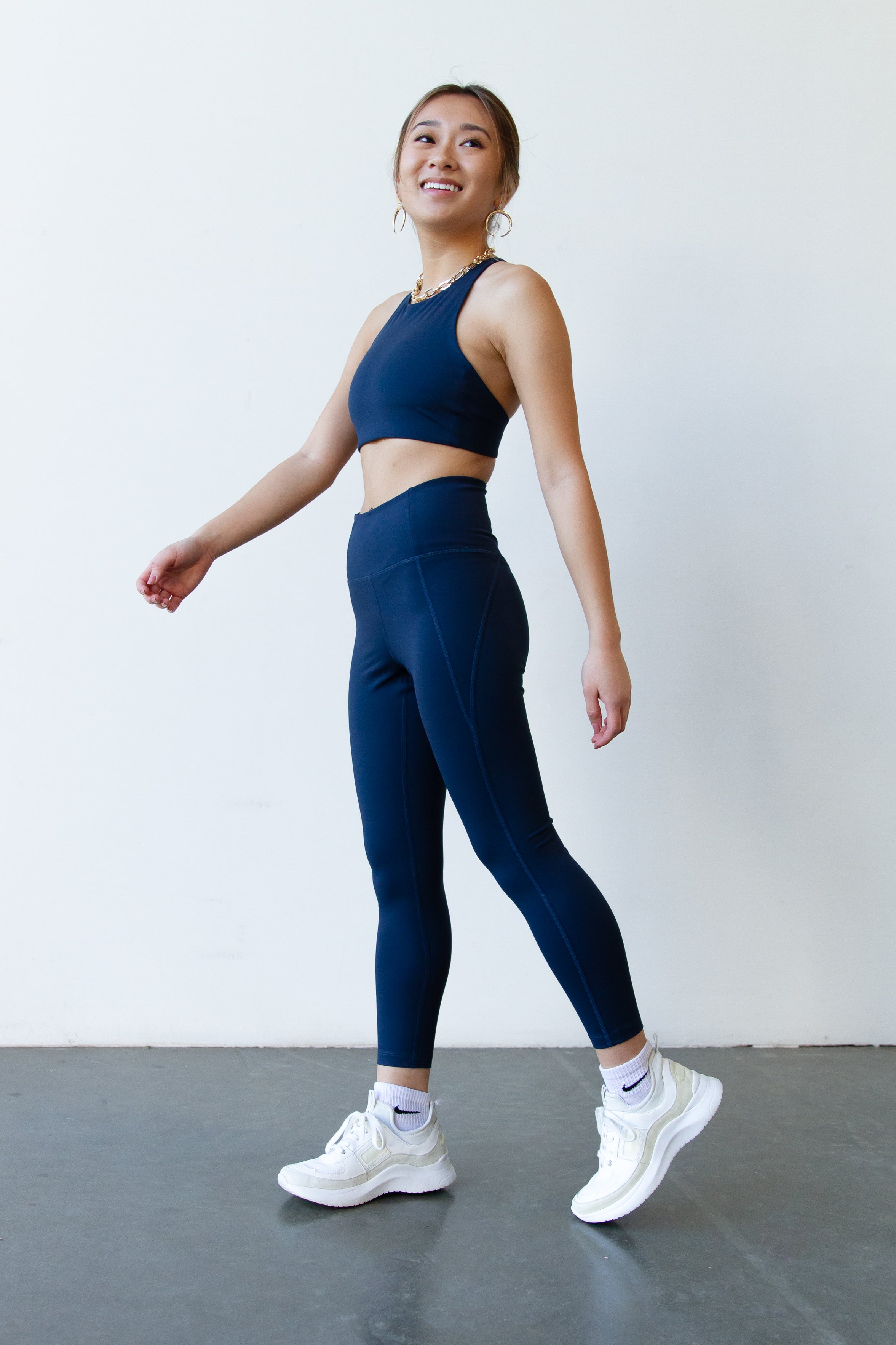 Girlfriend Collective RPET Compressive High-Rise 23.75 Legging- Sodal –  Sheer Essentials Lingerie & Swimwear