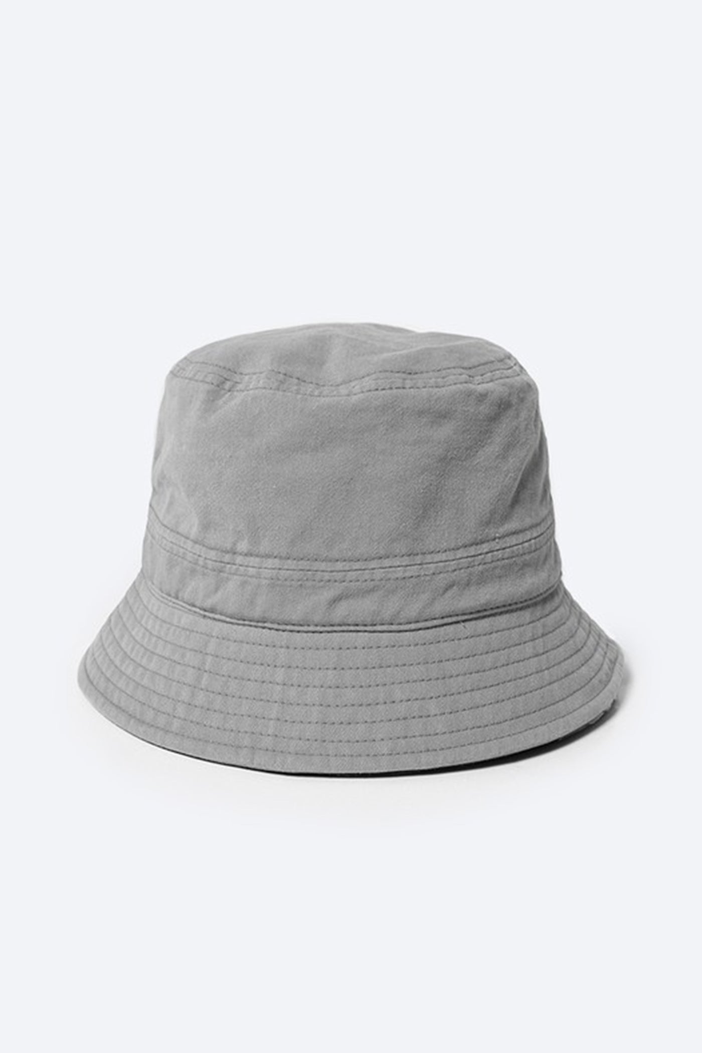 solid grey bucket hat
